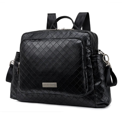 Diaper Bag Backpack – Large Waterproof Quilted Mom Bag