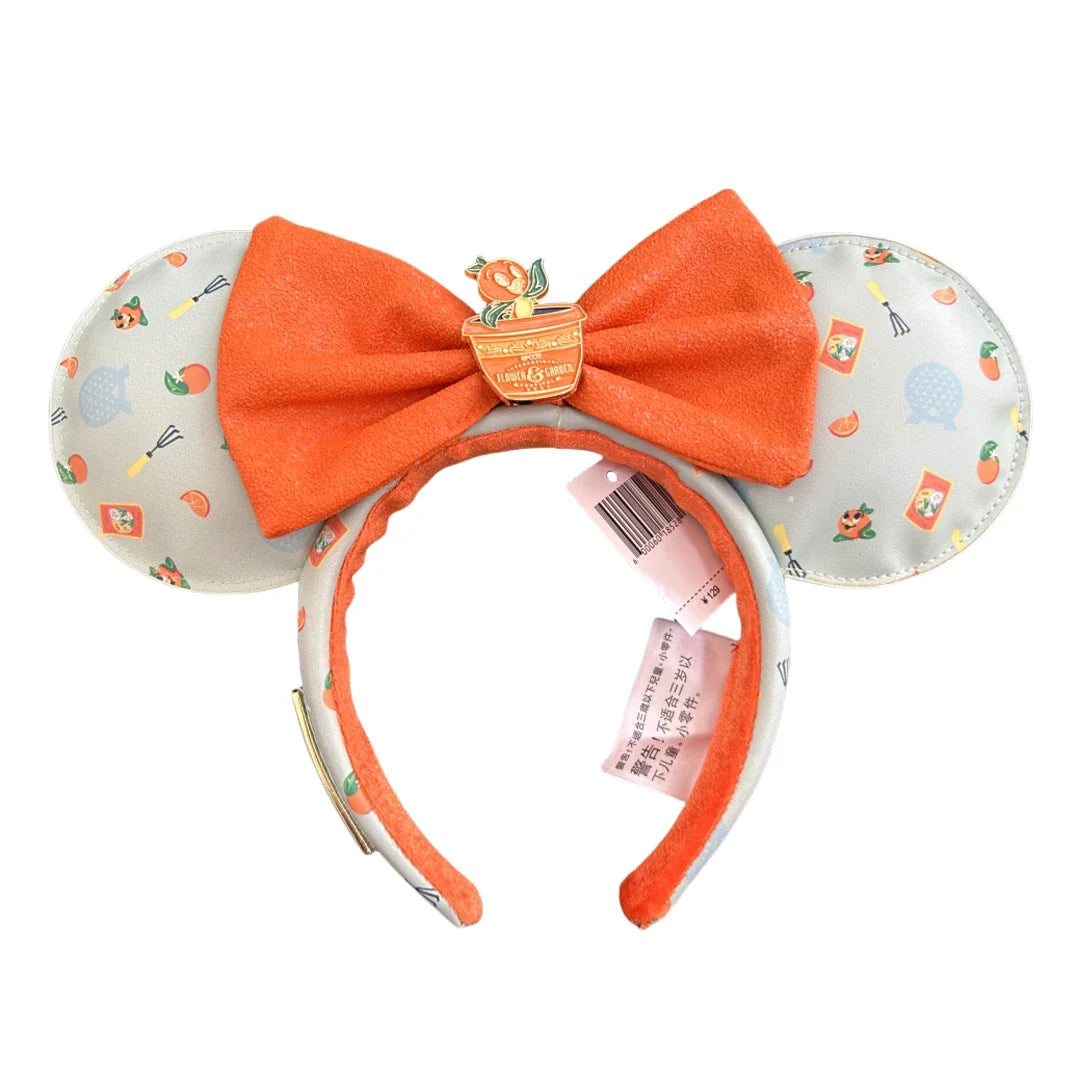 Disney Minnie Mouse Ear Headband with Bow – PU Leather Disneyland Ears