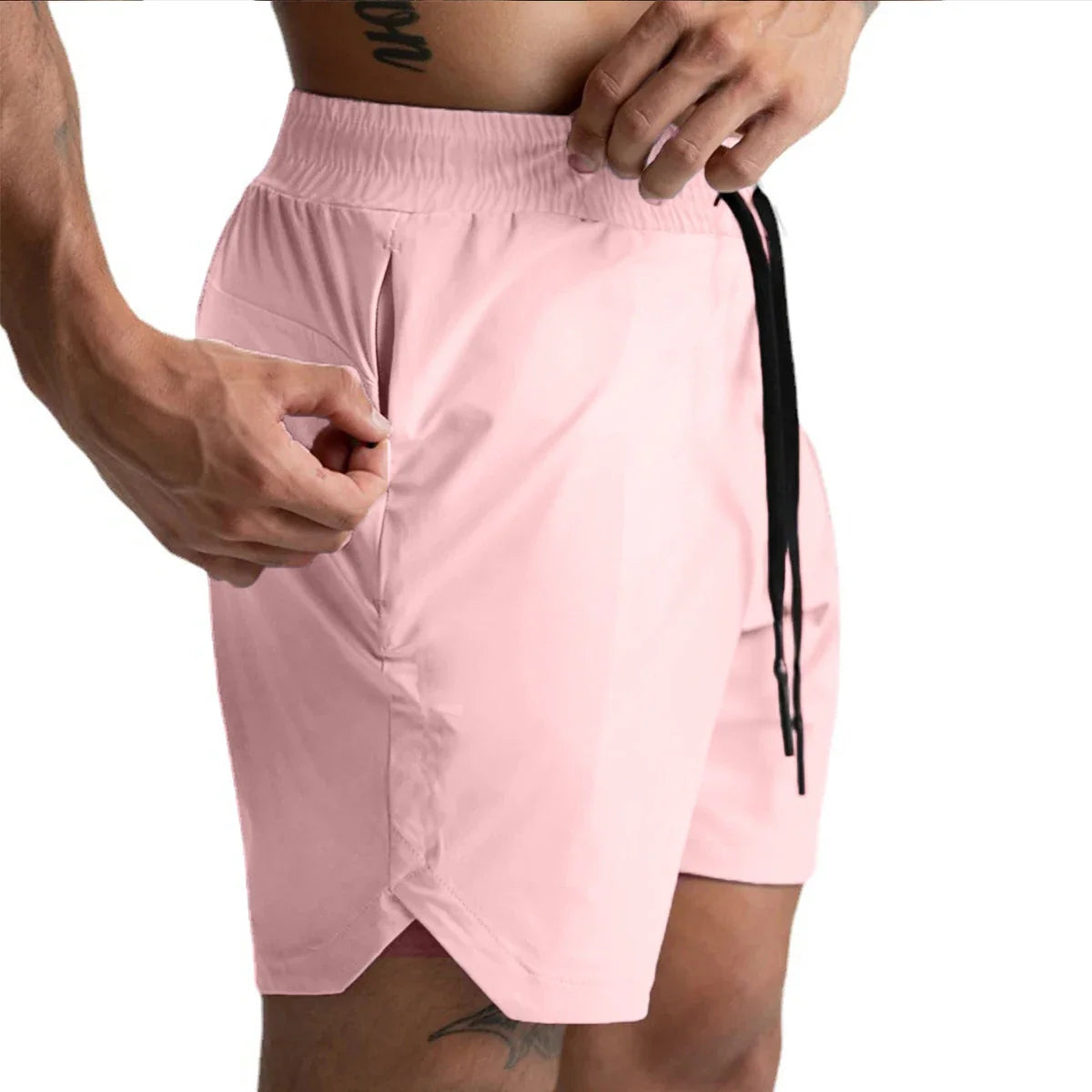 Men's Quick Dry Woven Running Fitness Shorts