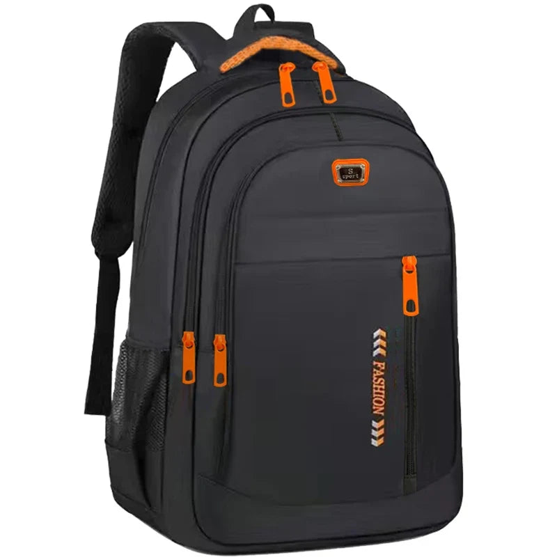 Neutral Multi-Pocket Backpack for Students & Business Use