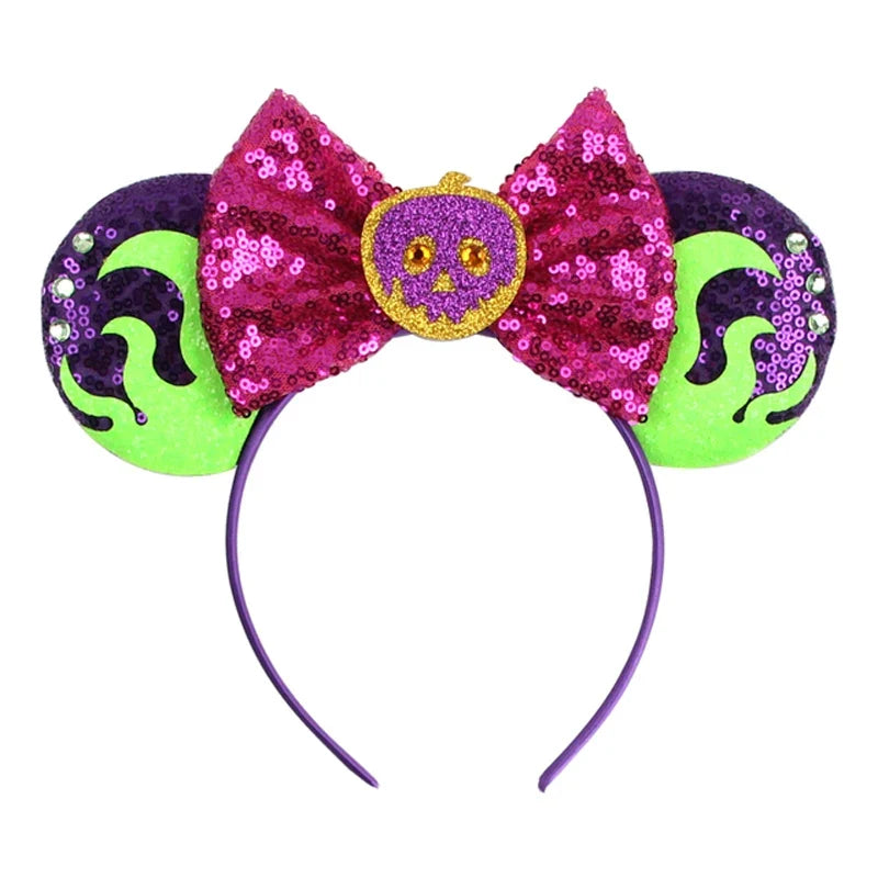 Disney Mouse Ear Headband Sequin Bow for Girls Adults Halloween Party