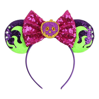 Disney Mouse Ear Headband Sequin Bow for Girls Adults Halloween Party