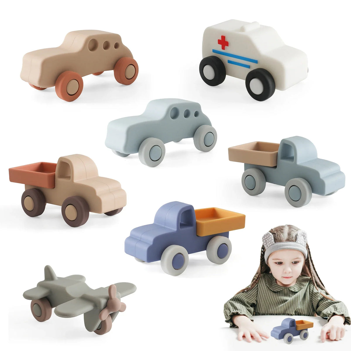 Montessori Baby Silicone Car Toys 0 12 Months Newborn Things Teether Toy Educational Blocks