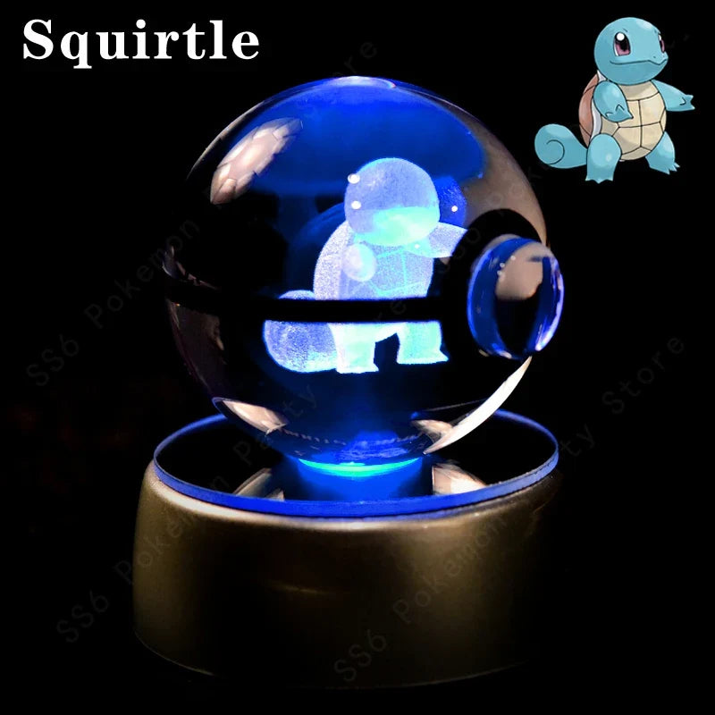 Pokémon 3D Crystal Ball Night Light with Mewtwo & Pikachu