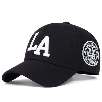 LA Embroidered Baseball Cap – Adjustable Snapback Unisex Hat