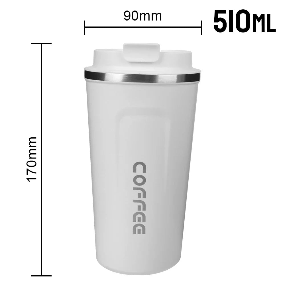 Thermo Cafe Double Stainless Steel Coffee Mug Tea Water 380