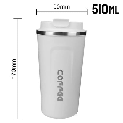 Thermo Cafe Double Stainless Steel Coffee Mug Tea Water 380