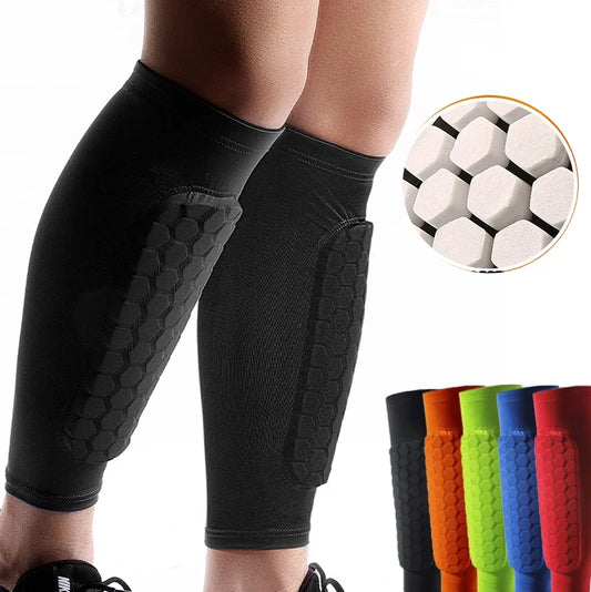 Foam Padded Compression Shin Guard Sleeve