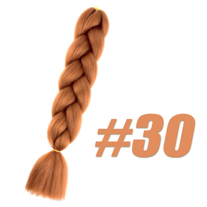 Pre-Stretched Kanekalon Jumbo Braiding Hair Extensions 24"