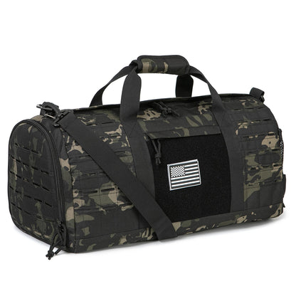 40L Men's Tactical Gym Duffle Bag with Shoe Compartment