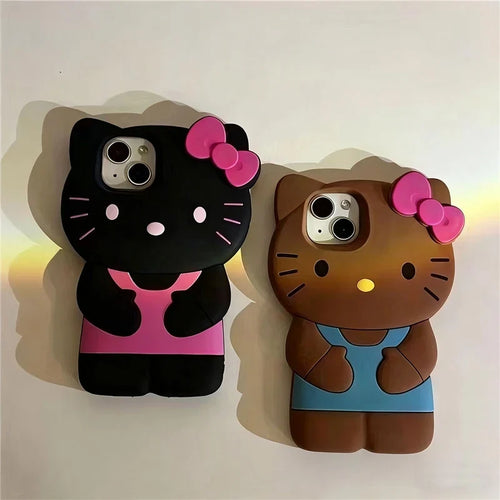 Kitty Cat 3D Silicone Soft iPhone Case