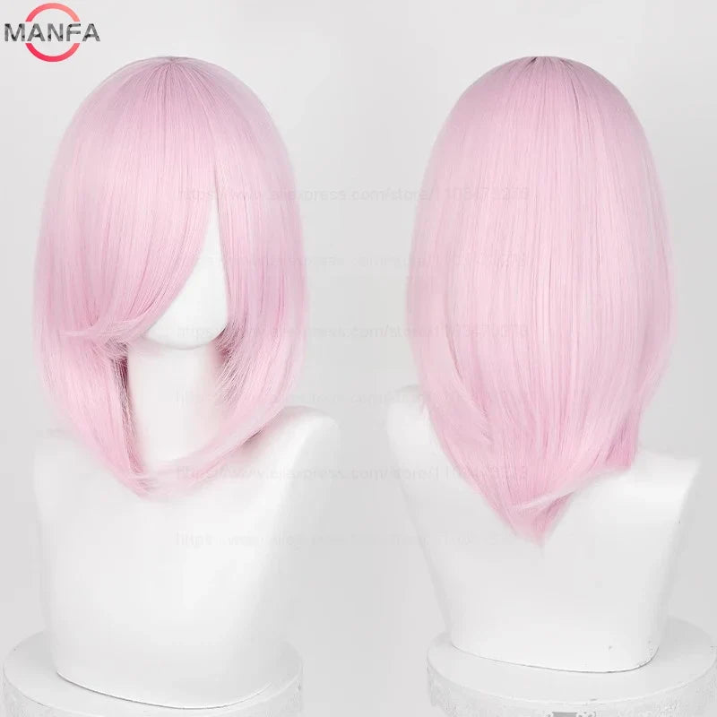 40cm Heat Resistant Anime Cosplay Wig with Bangs
