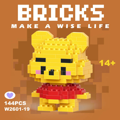Disney Character Mini Building Blocks Set – Micro Bricks Figures 135–214 PCS