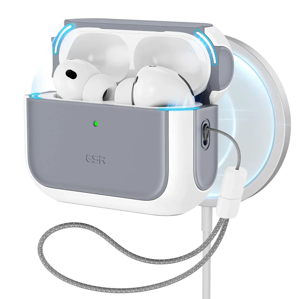 ESR AirPods Pro Case – Heavy-Duty Drop Protection with Carabiner Clip
