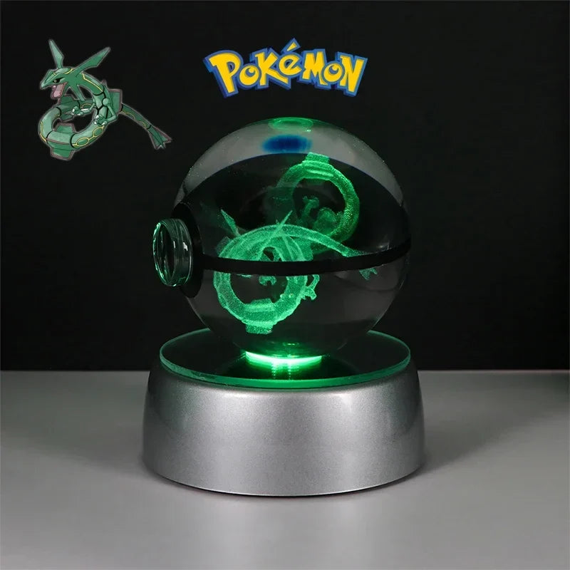 Pokémon 3D Crystal Ball with LED Light Base