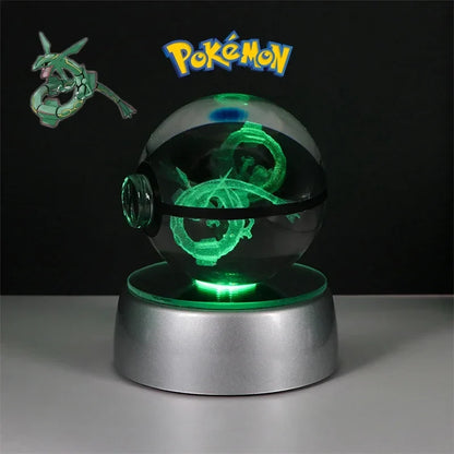 Pokémon 3D Crystal Ball with LED Light Base