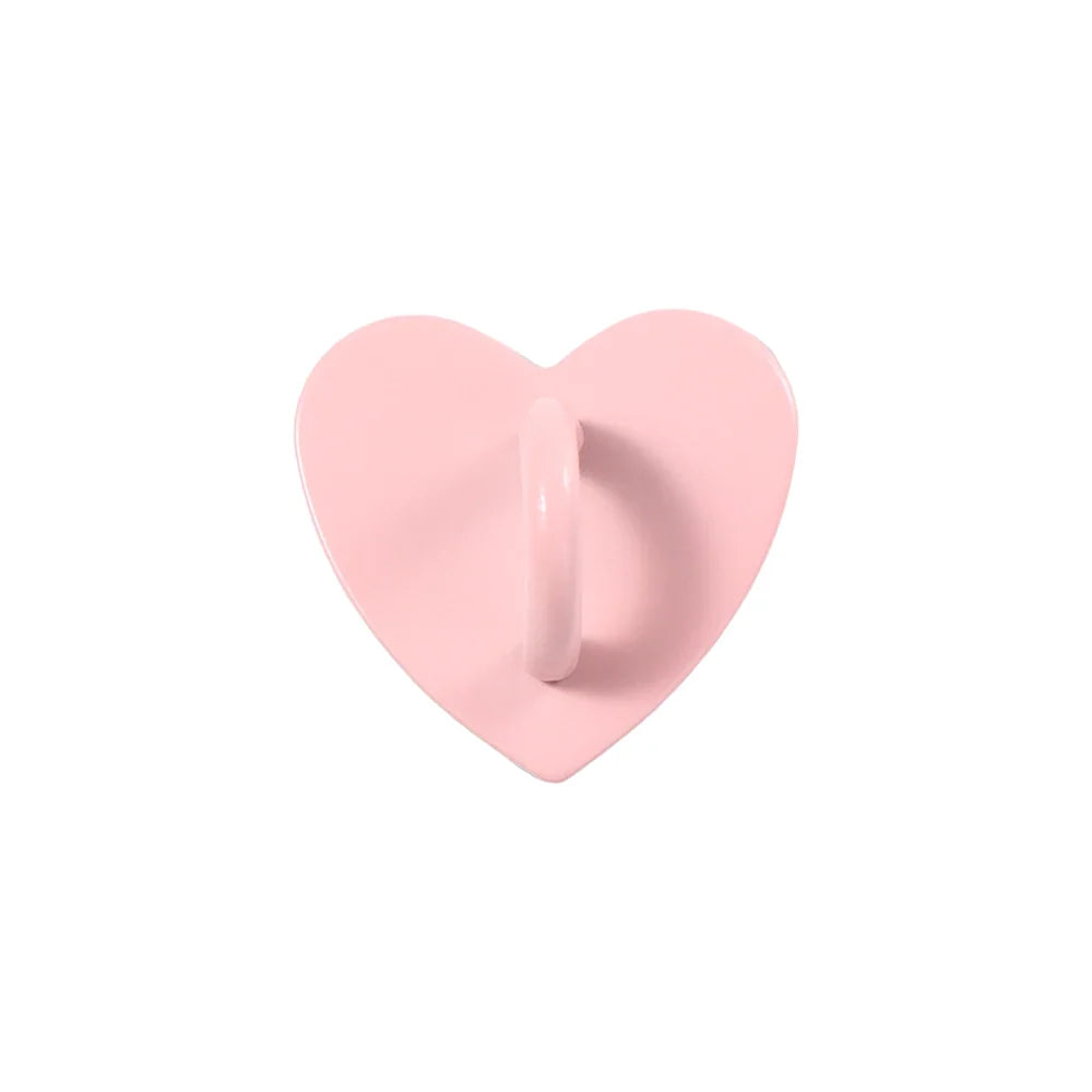 2pcs Adhesive Metal Phone Charm Ring Stand Hook