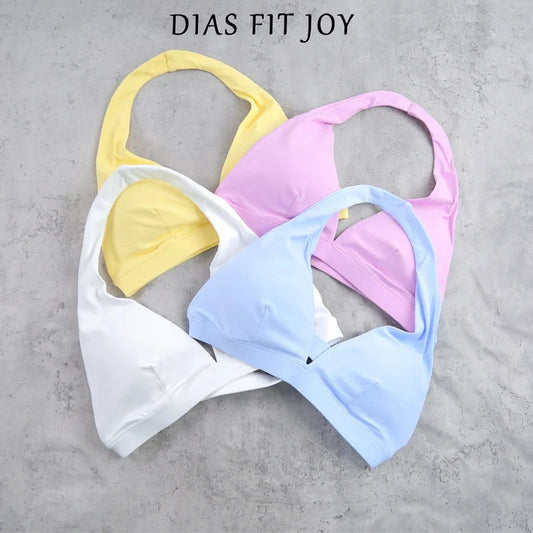 Dias Fit Joy -Neck Hanging Neck Naked Feeling Yoga Bra Running Fitness Cycling - Breathable