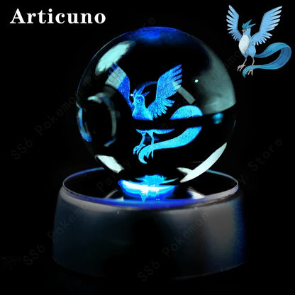 Pokémon 3D Crystal Ball Night Light with Mewtwo & Pikachu