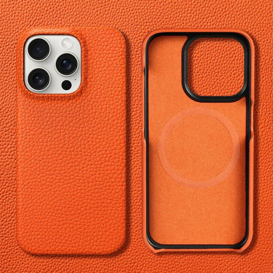 Genuine Leather MagSafe Case for iPhone 15 & 16 Series