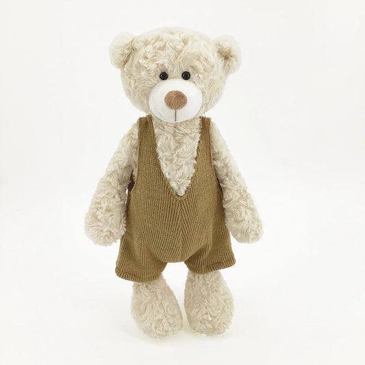 Dressed Teddy Bear Plush Toy – Soft Stuffed Animal with Outfit, 12in