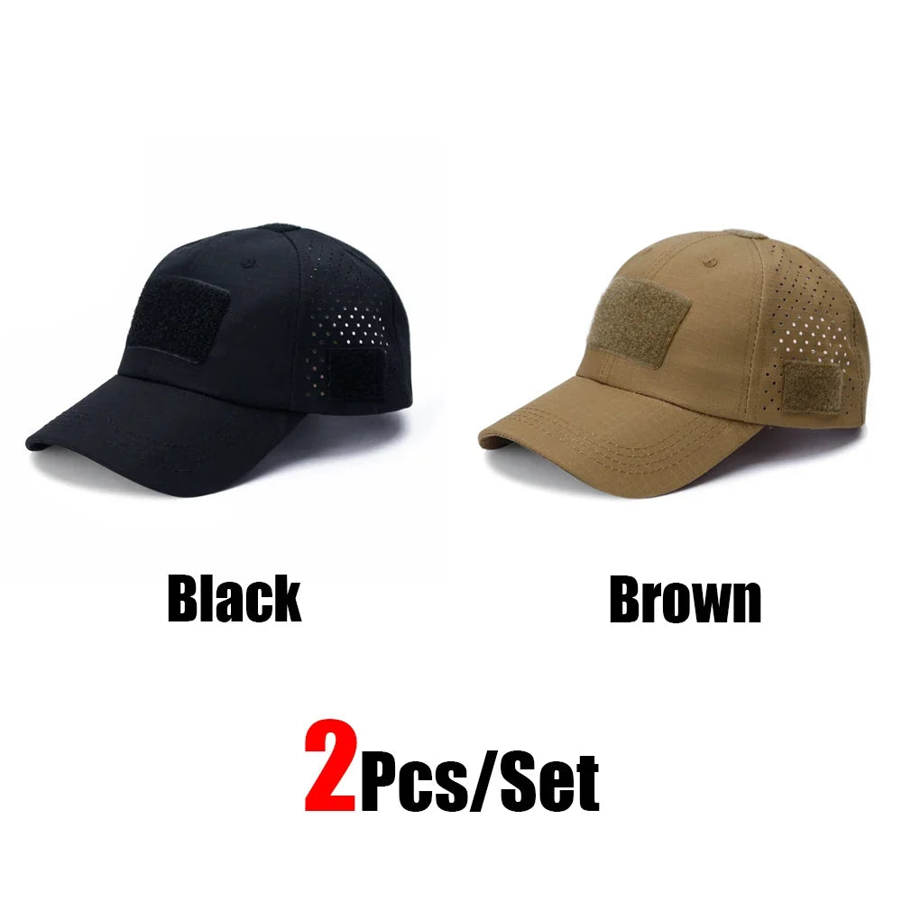 Tactical Baseball Cap with Velcro Patch – Breathable Adjustable Hat