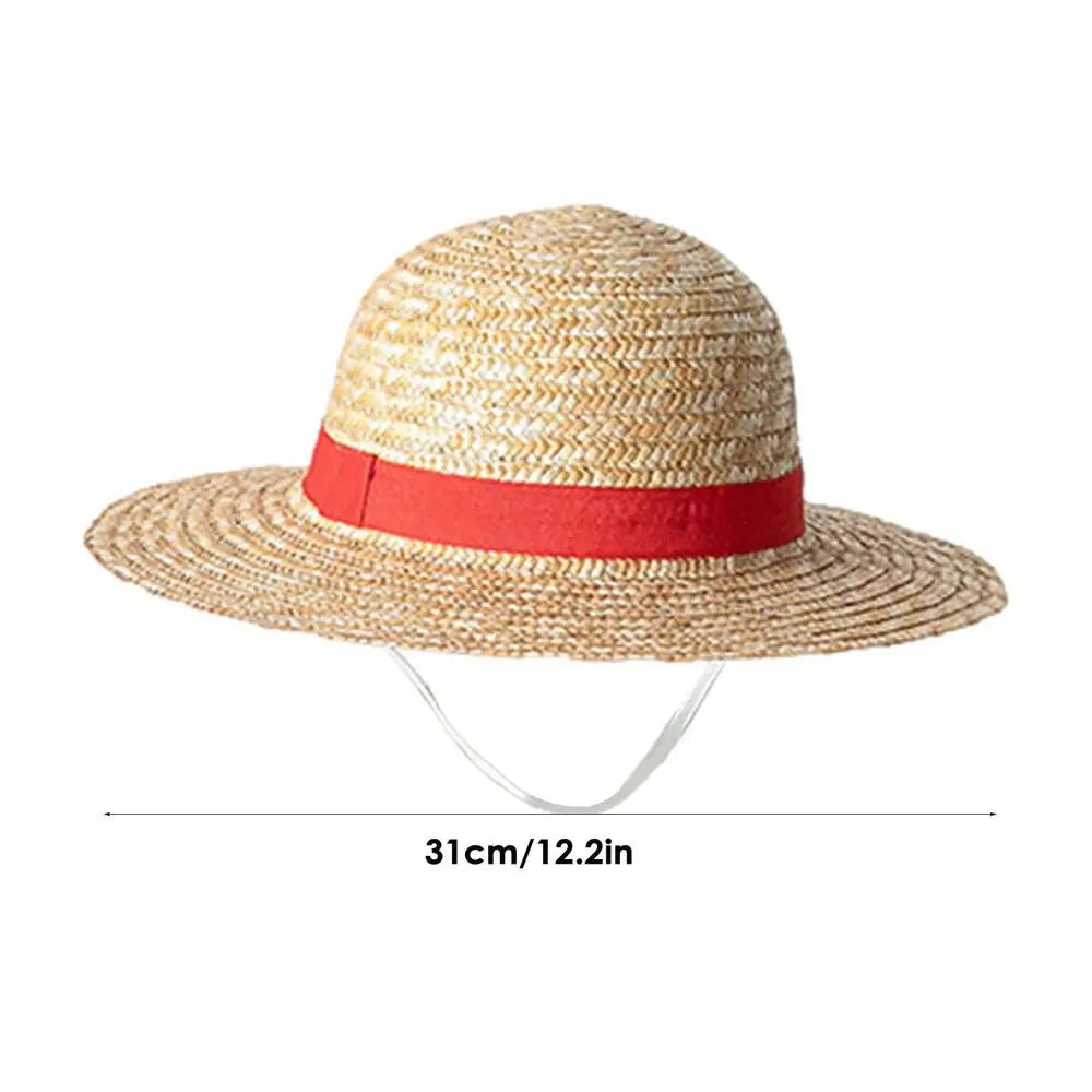 Luffy Straw Hat Anime Cosplay Performance Props Costume Party Yellow Summer Strawhats Halloween