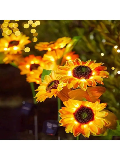 Solar Sunflower Garden Stake Light – Outdoor Waterproof LED Lawn Lamp
