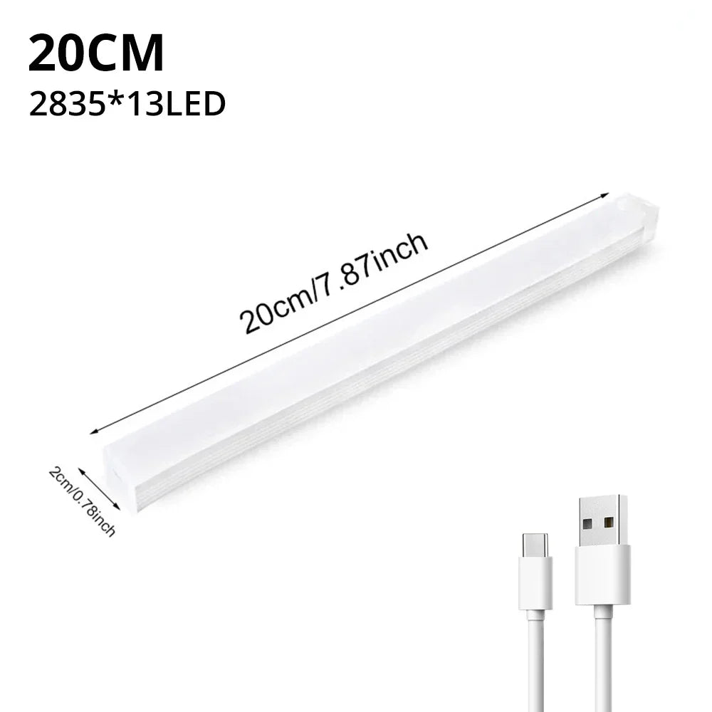 Motion Sensor LED Light Bar – USB-C Rechargeable, Auto On/Off