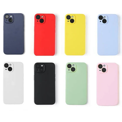 Luxury Liquid Silicone Phone Case for iPhone 13 Mini 14 15 Pro Max Plus