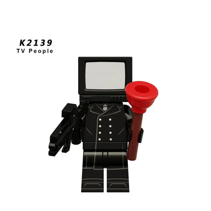 Skibidi Toilet Mini Building Block Figures – TV Man, Cameraman & More