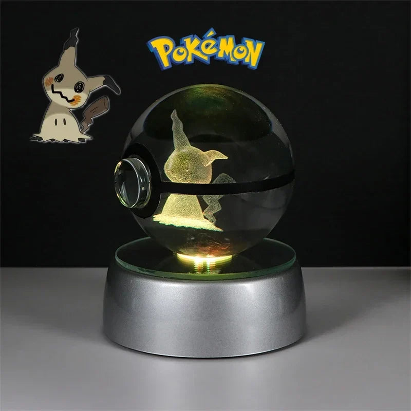 Pokémon 3D Crystal Ball with LED Light Base