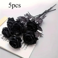 Black Roses 5PCS