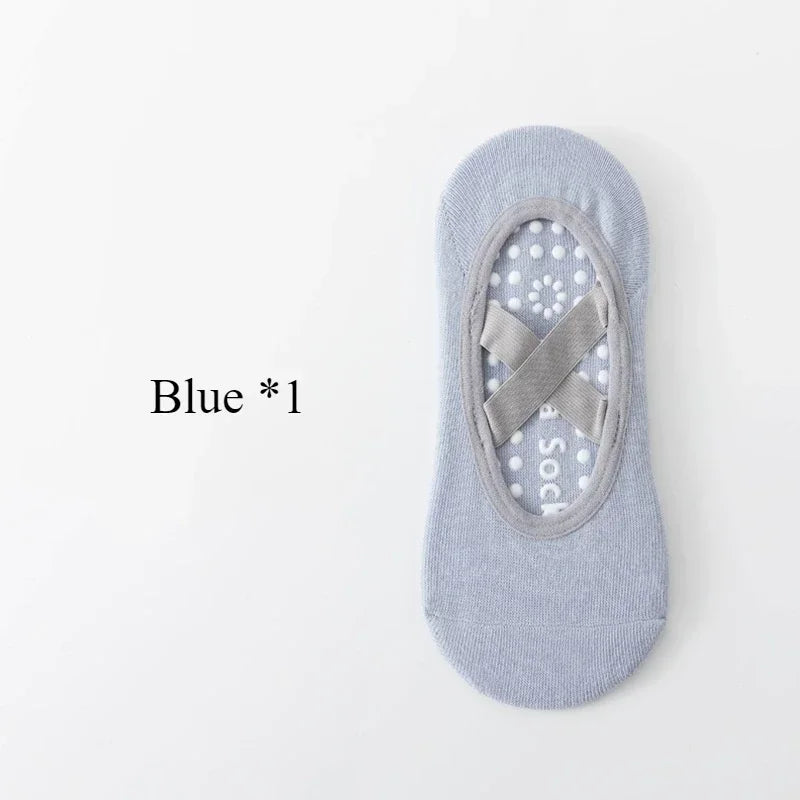 Non-Slip Yoga Socks for Women – Backless Grip Socks for Pilates & Ballet