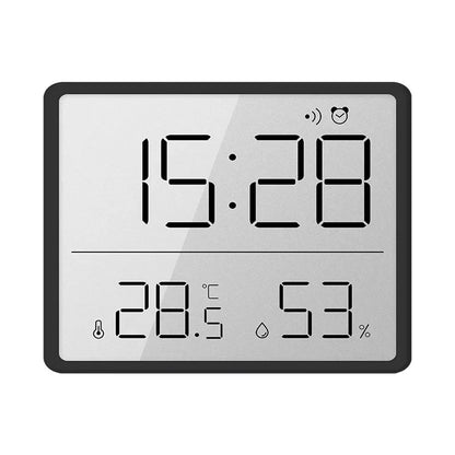 LCD Alarm Clock with Temperature & Humidity Display
