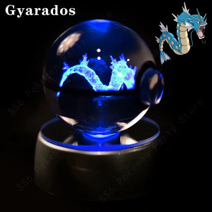 Pokémon 3D Crystal Ball Night Light with Mewtwo & Pikachu