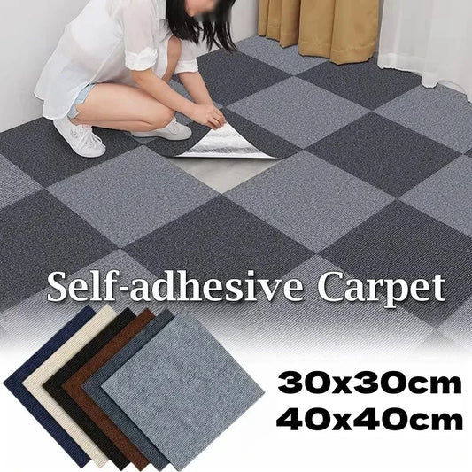 Peel and Stick Carpet Tiles – Self-Adhesive Square Floor Rug Mats