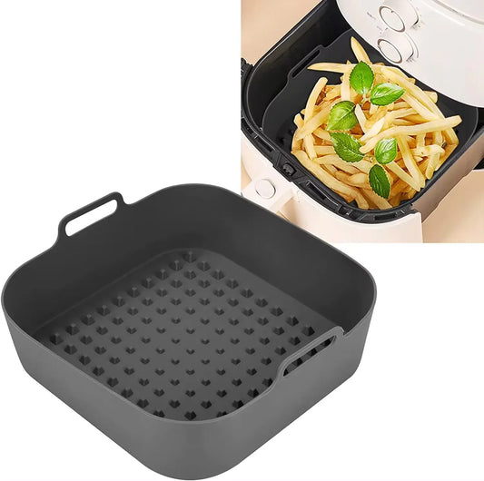 Reusable Silicone Air Fryer Liner – Thick Non-Stick Basket Insert