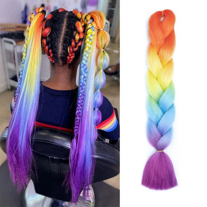 24 Inch Pre Stretched Yaki Braiding Hair Extension