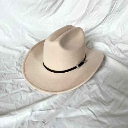 Cowboy Hat – Unisex Vintage Western Wide Brim Hat