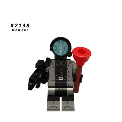 Skibidi Toilet Mini Building Block Figures – TV Man, Cameraman & More