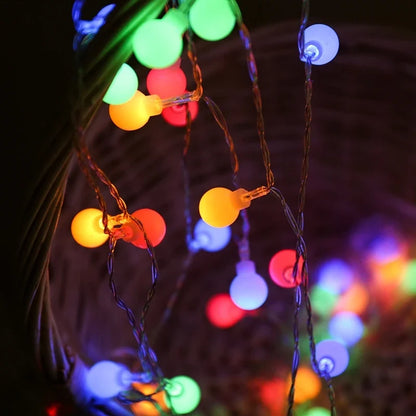 LED Fairy String Lights – Globe Ball Lights for Christmas, Wedding & Garden Decor