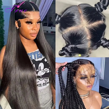 360 Lace Front Wig Straight Human Hair Brazilian HD Lace