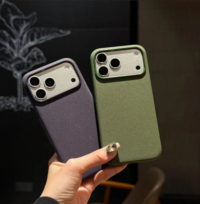 Tech Woven MagSafe Case for iPhone 17 16 15 14 13 12 11 Pro Max Plus Air – Luxury Fabric Cover