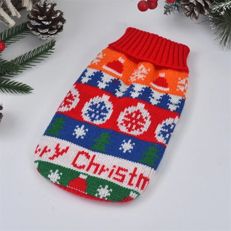 Cute Warm Pullover Sweater for Small Dogs & Cats Winter Pet Clothing