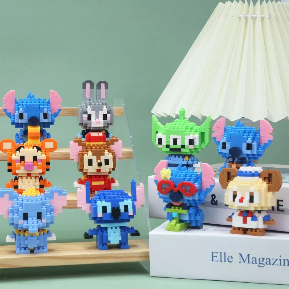 Cartoon Character Mini Building Blocks Set – DIY Brick Figures