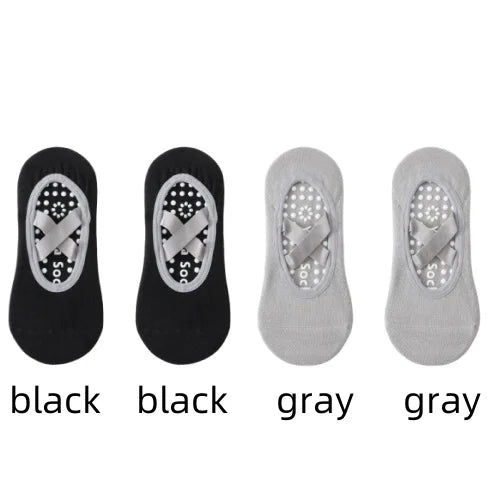 Non-Slip Yoga Socks for Women – Backless Grip Socks for Pilates & Ballet
