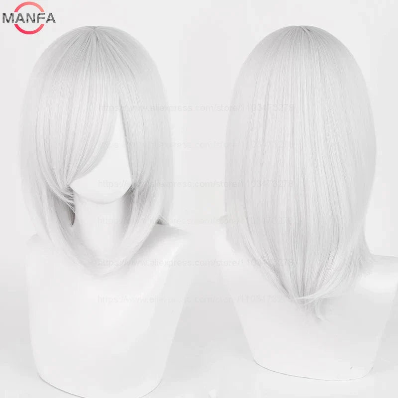 40cm Heat Resistant Anime Cosplay Wig with Bangs