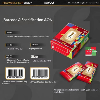 FIFA World Cup Collectible Trading Cards – Box of 10 Packs