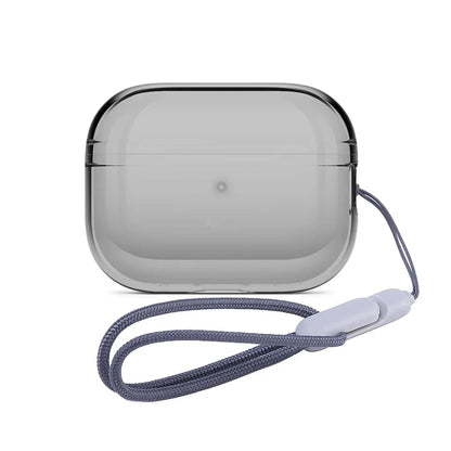 Clear AirPods Pro 2 Case with Wrist Strap – Soft TPU Cover